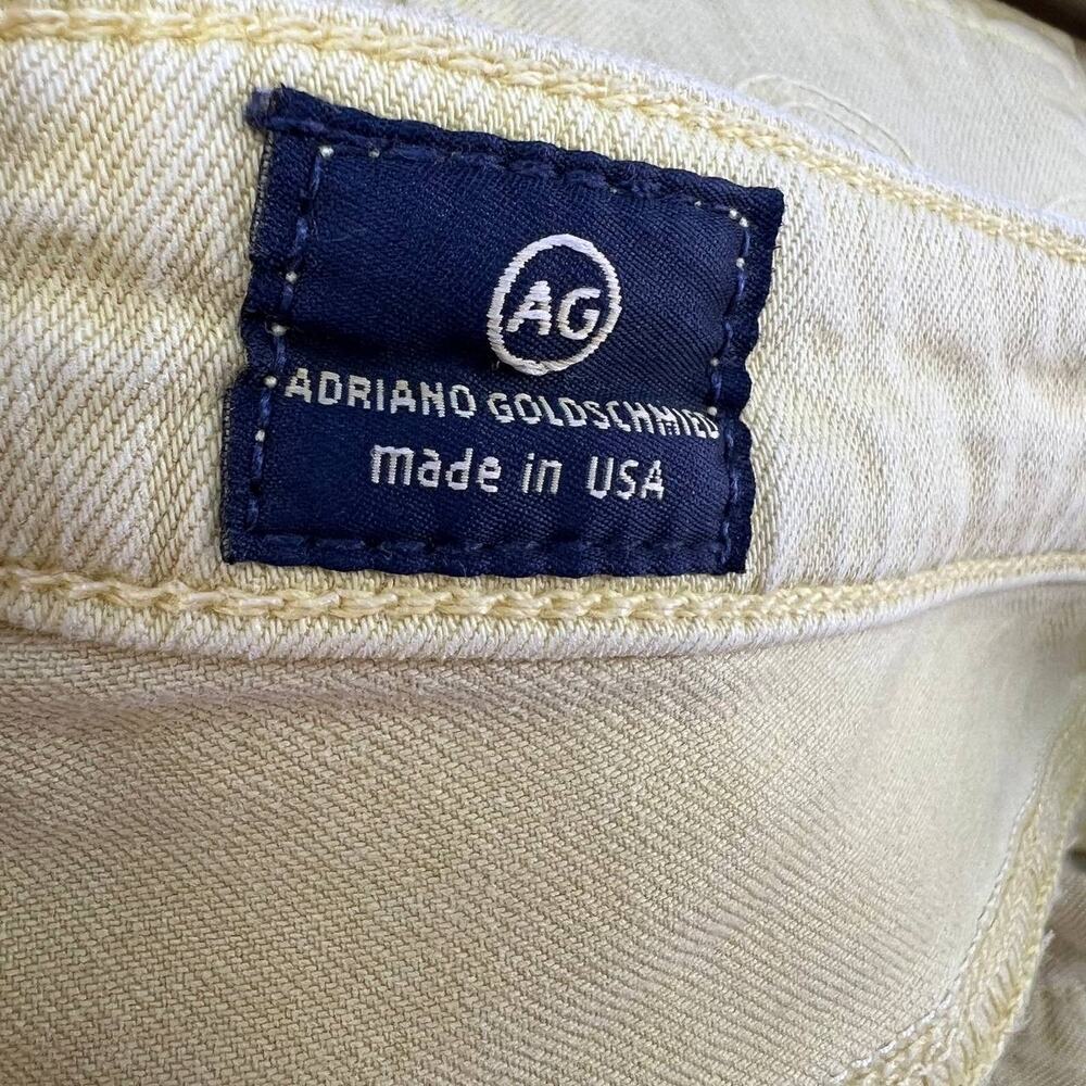 AG Denim Women's Jeans The Stevie Ankle Slim Straight Ankle Yellow Size 26R - Picture 16 of 16